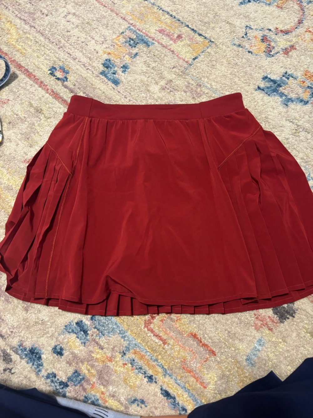 SPANX Crimson Pleated Athletic Skirt